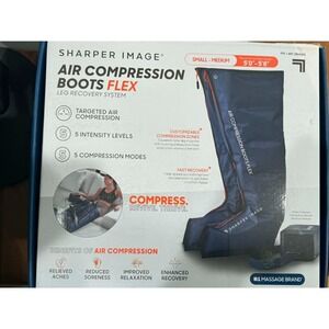 Sharper Image Air Compression Boots Flex Leg Recovery S/M Open Box Never Used
